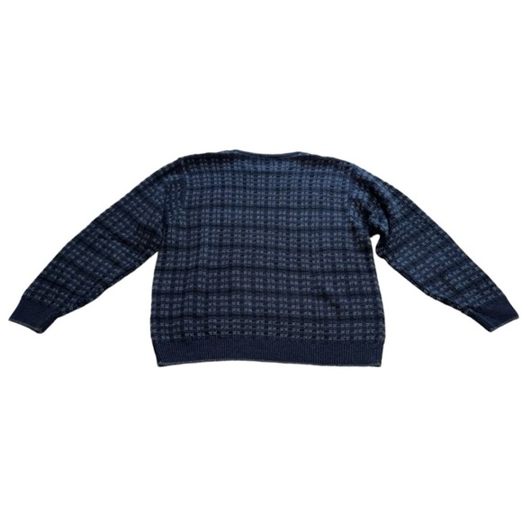 Jantzen Vintage Sweater Crewneck Knit Checkered Patterned   - Size Large - Picture 2 of 8